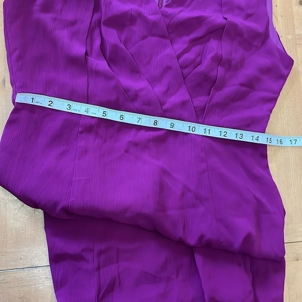 Filly Flair Fushia, Sleeveless, V-Neck, Long, Romantic Style Dress(165)